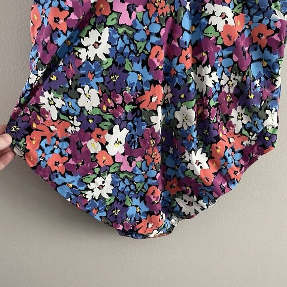 Andie Women 1X Bright Floral Plunge Neckline The Mykonos One Piece Swimsuit NWT - Picture 8 of 14